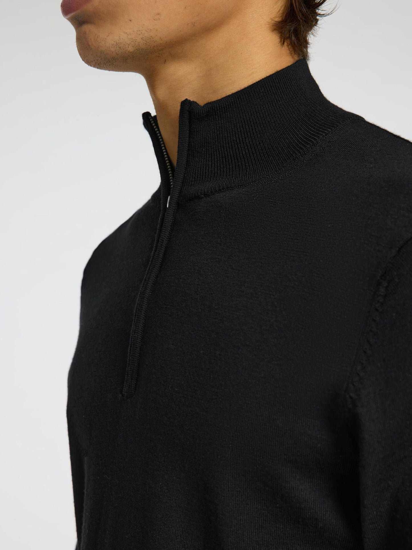 Merino Wool Half Zip Long Sleeve