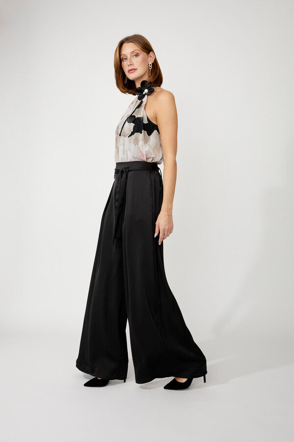 Satin Black Woven pant