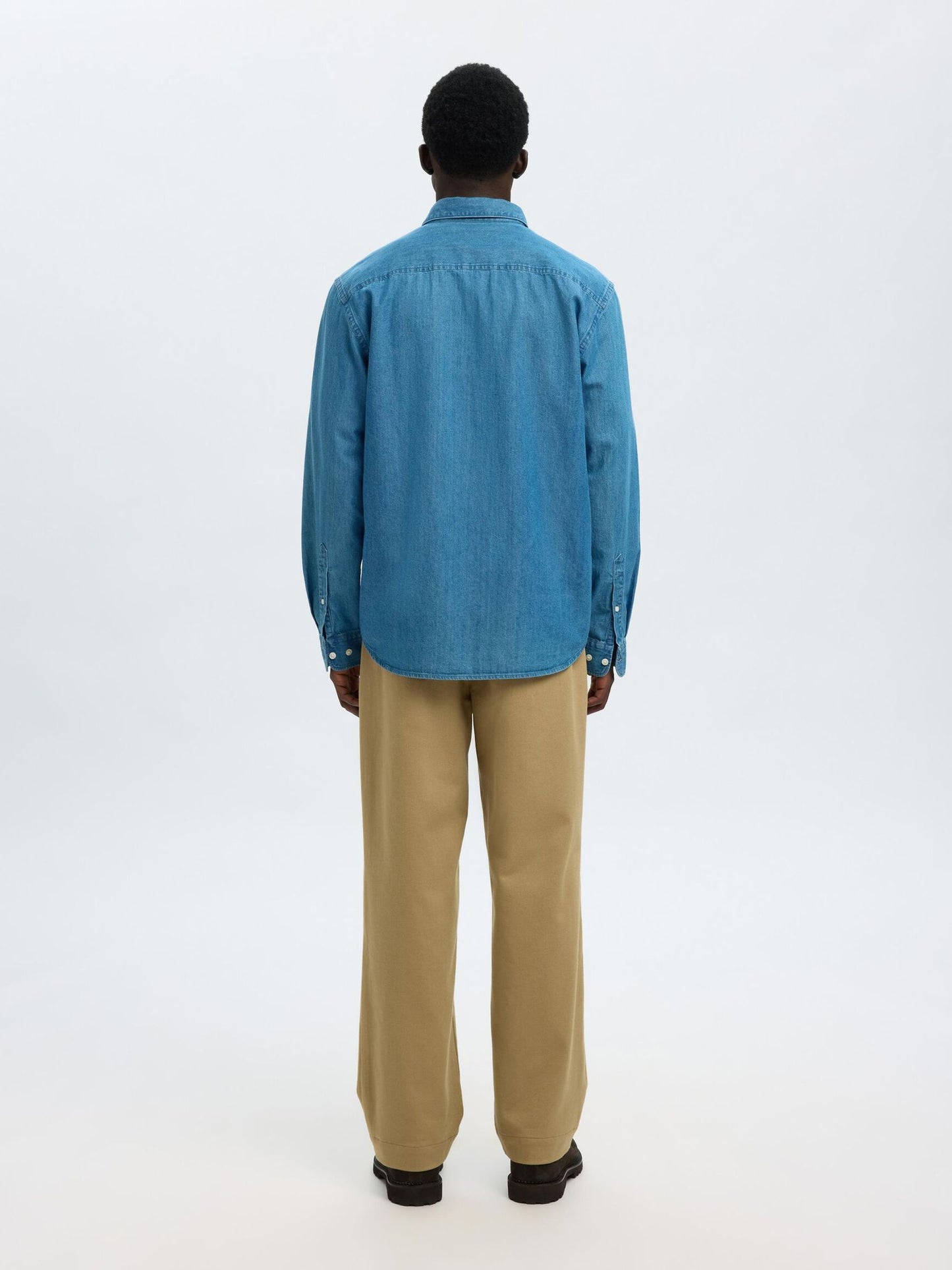 Carlo Regular Fit Denim Long Sleeve Shirt