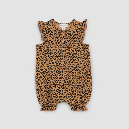 Leopard Sleeveless Playsuit Knit