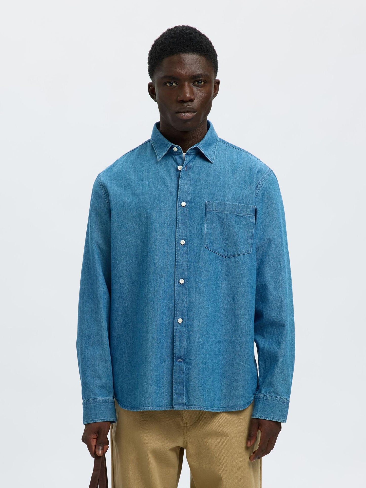 Carlo Regular Fit Denim Long Sleeve Shirt