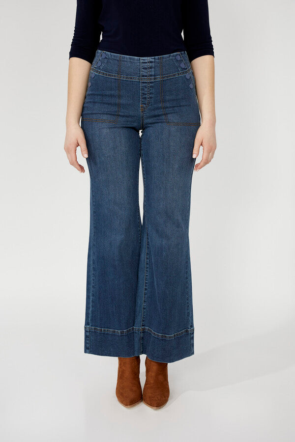 High Rise Wide Leg Trouser Denim