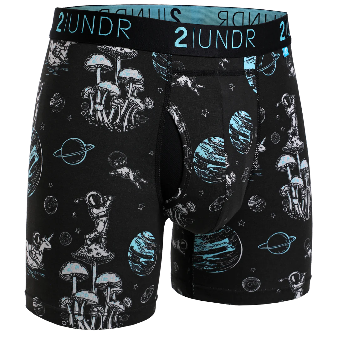 Swing Shift Boxer Brief - Space Golf