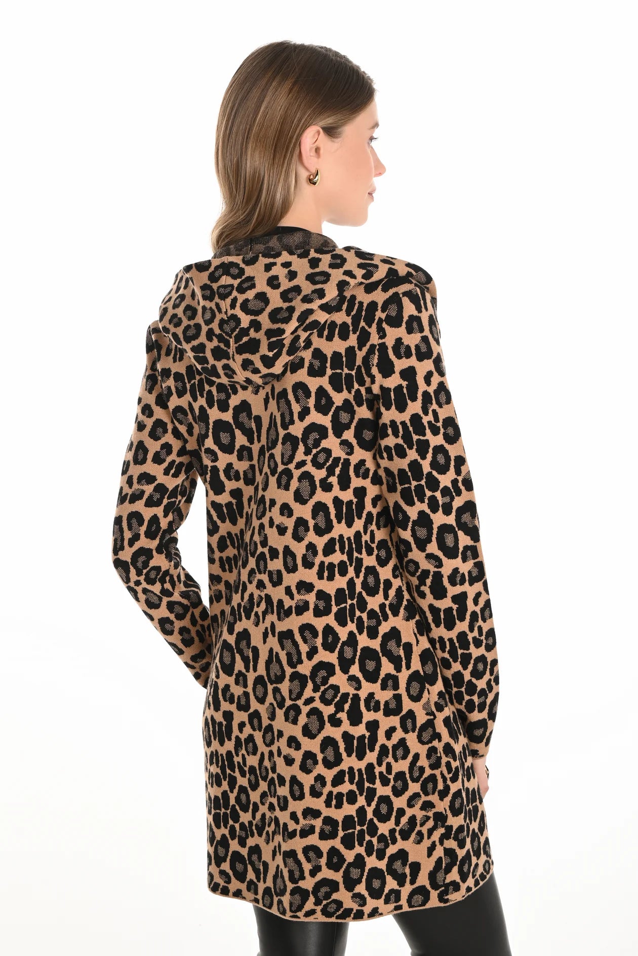 Leopard Knit Cardigan