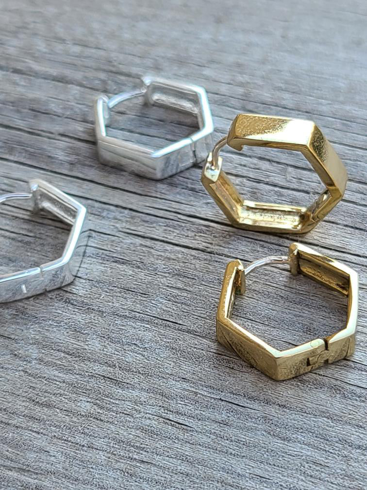 Hexagon Earrings
