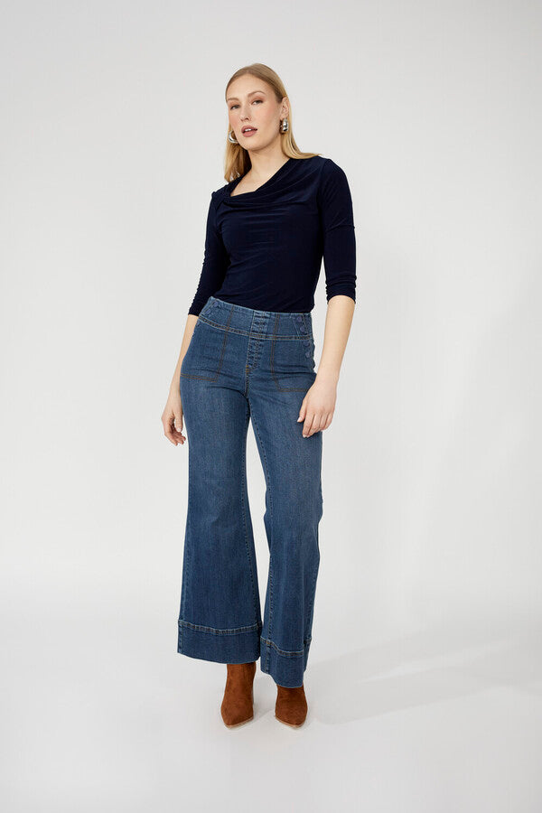 High Rise Wide Leg Trouser Denim