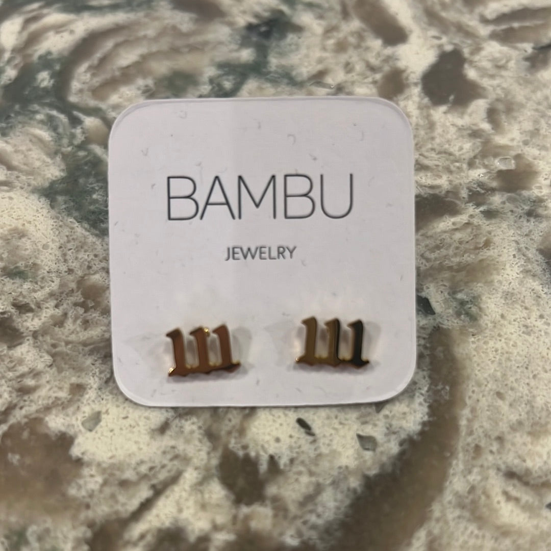 111 Gold Earrings