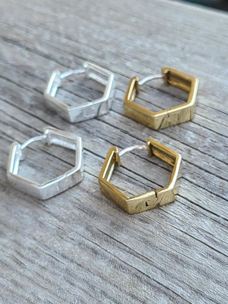 Hexagon Earrings