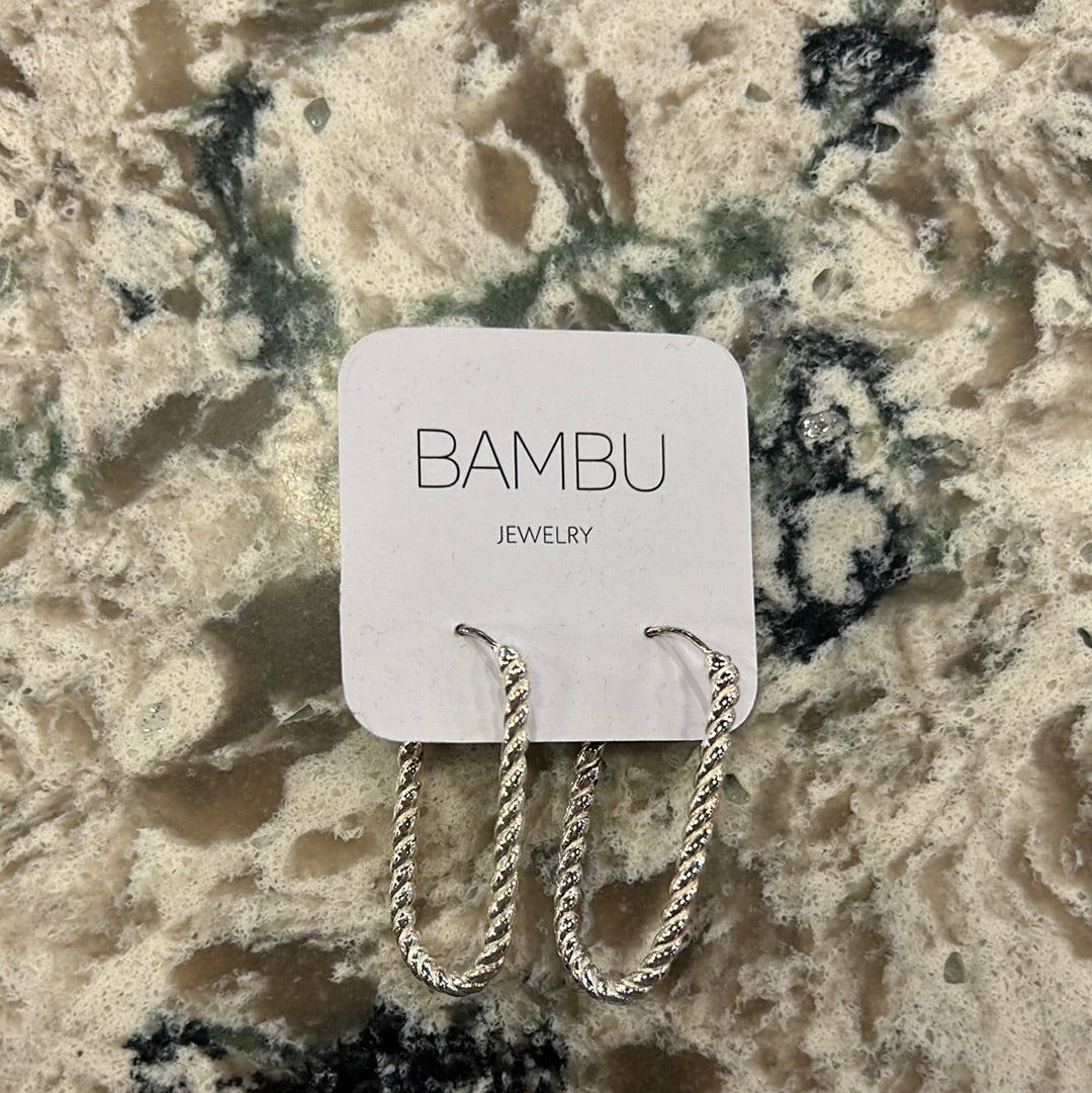 Croissant Oval Earrings