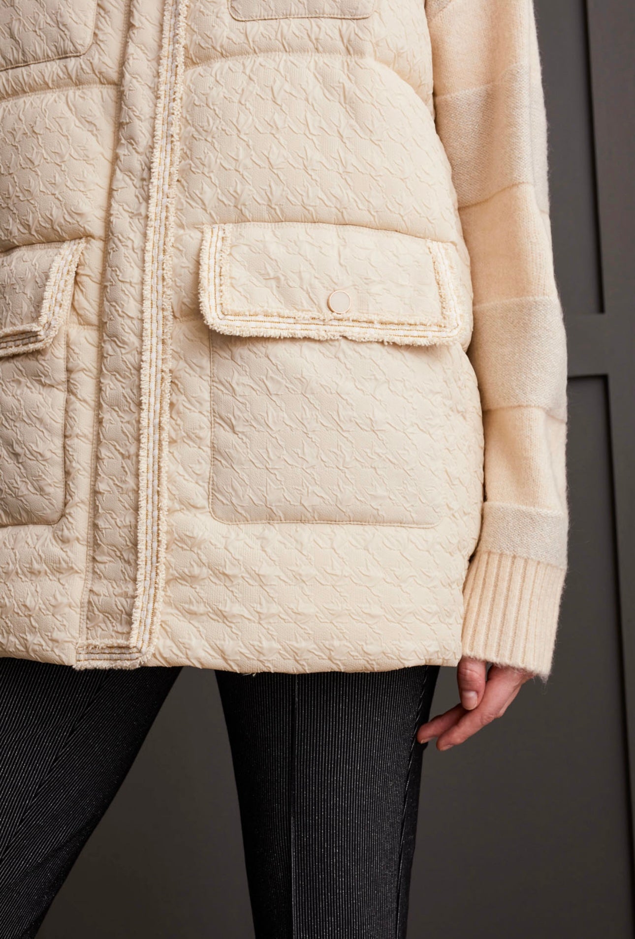 Quilted Mock Neck Vest