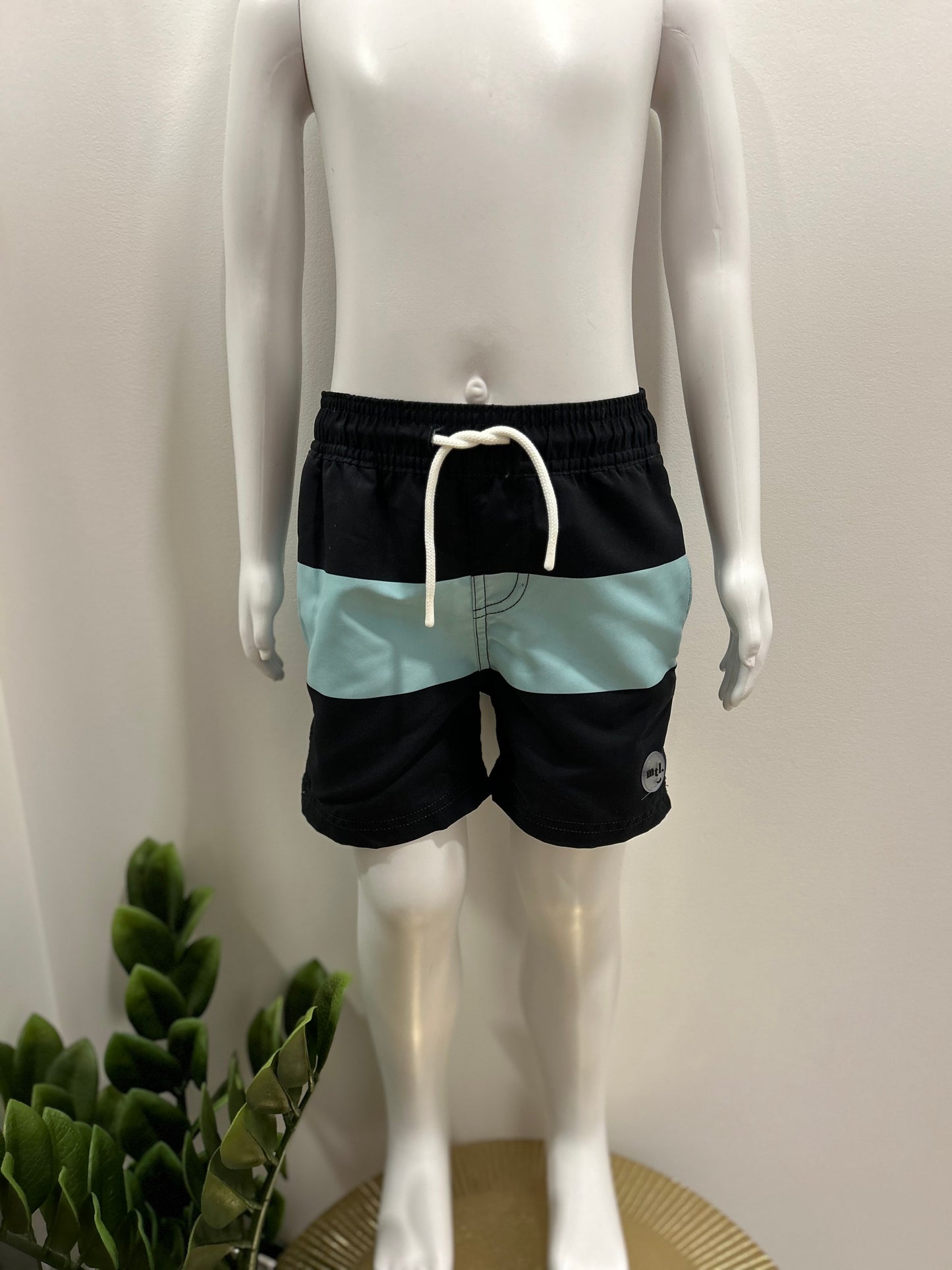 Kids Striped Pirate Swim Trunk
