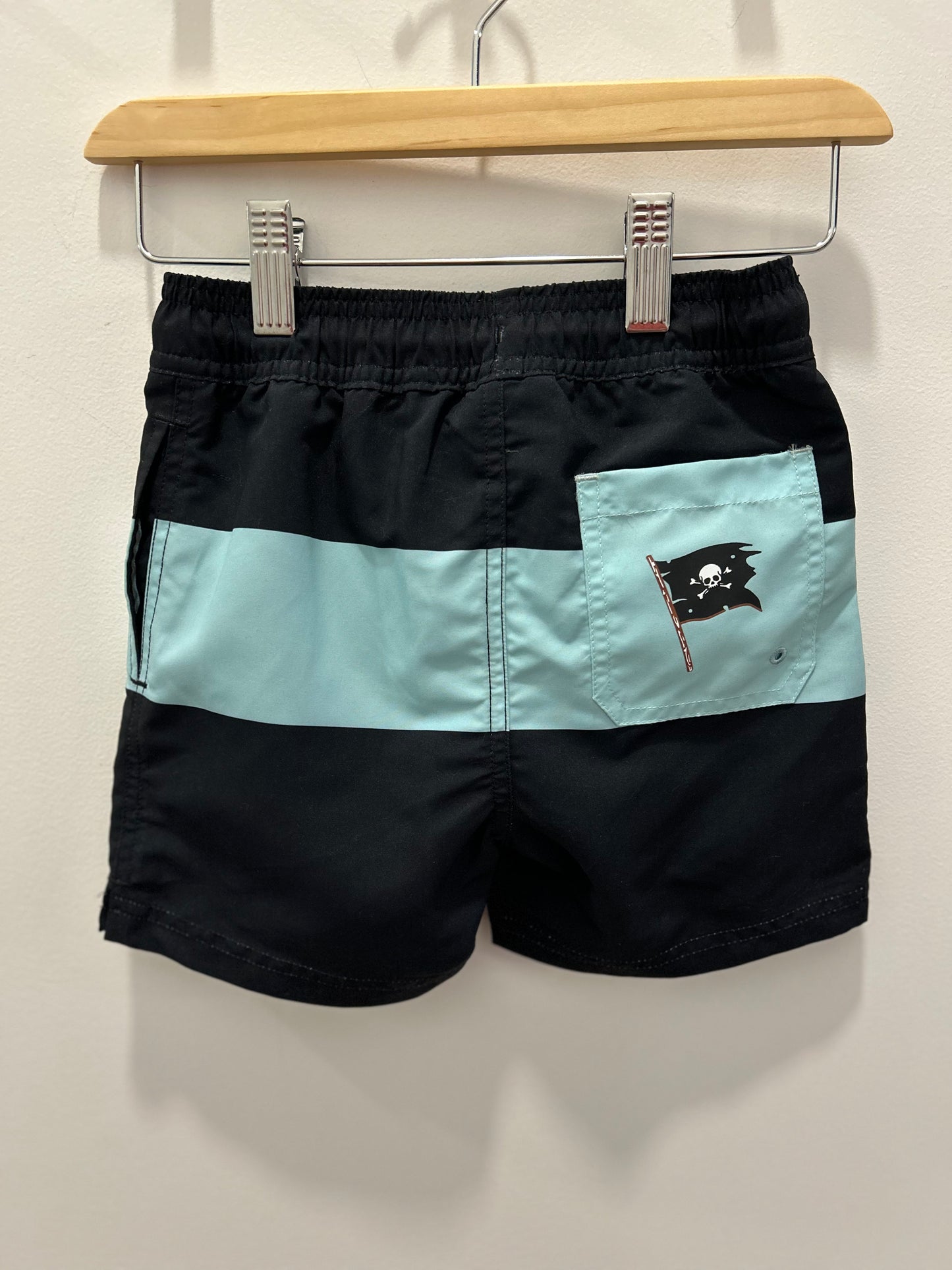 Kids Striped Pirate Swim Trunk