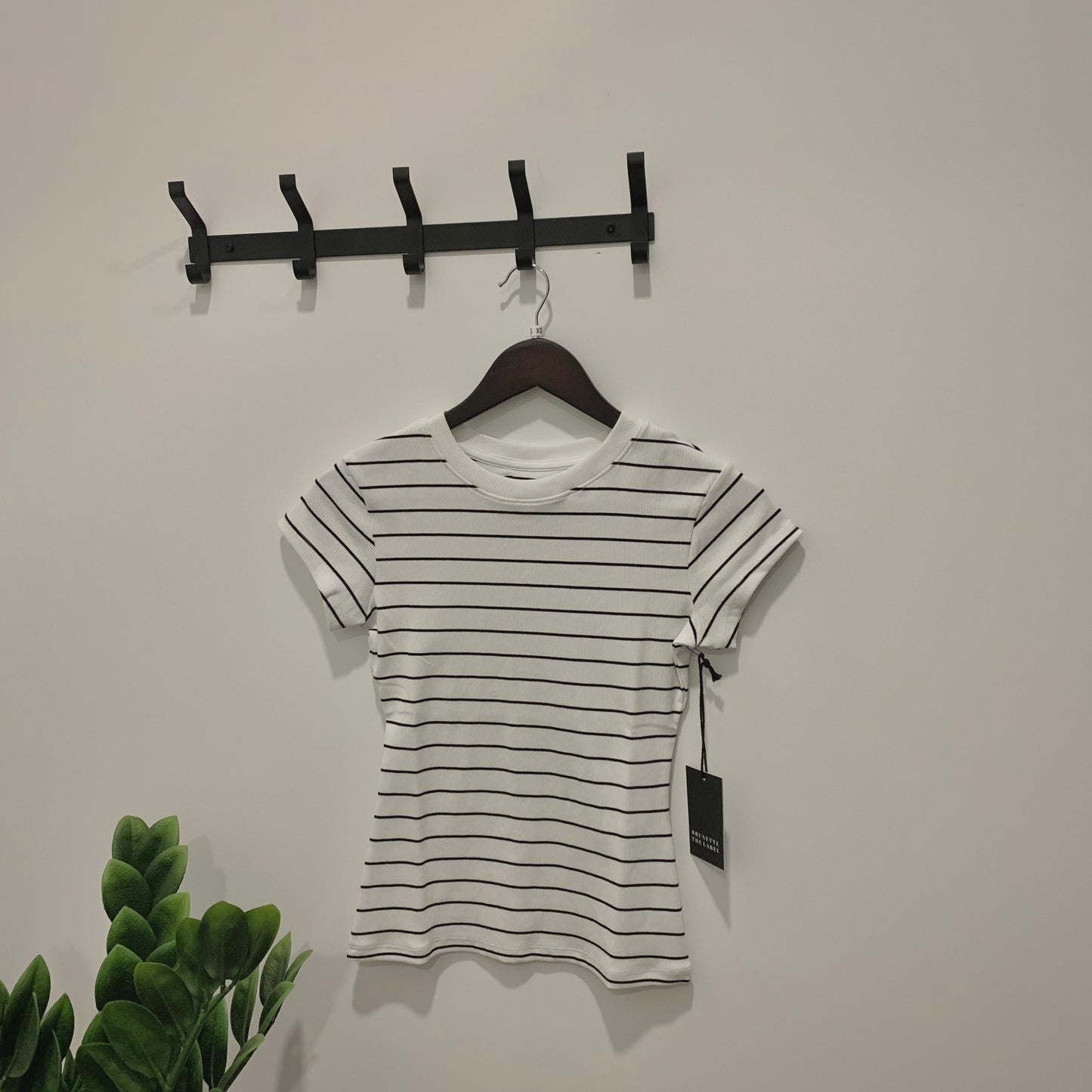 Ribbed Fitted T-Shirt