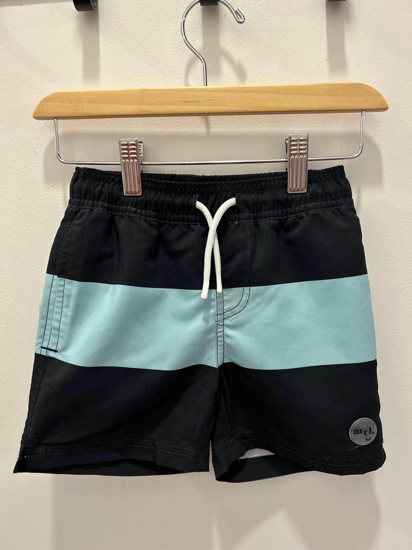 Kids Striped Pirate Swim Trunk
