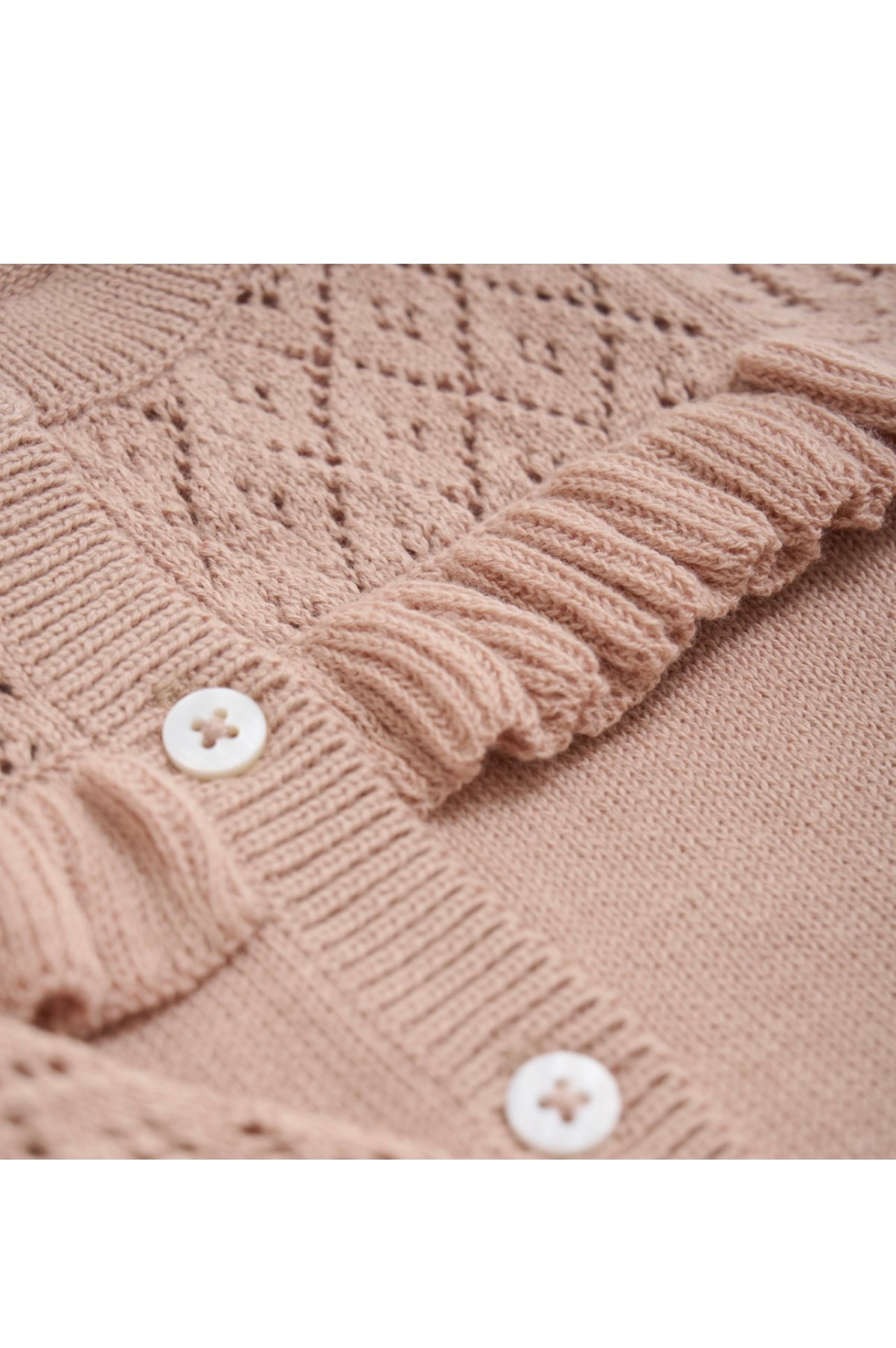 Peach Knit Cardigan