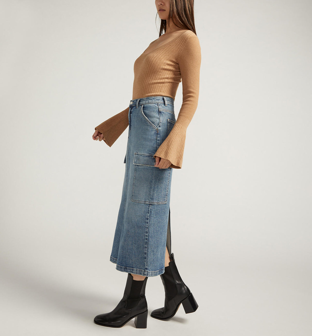 Cargo Midi Skirt