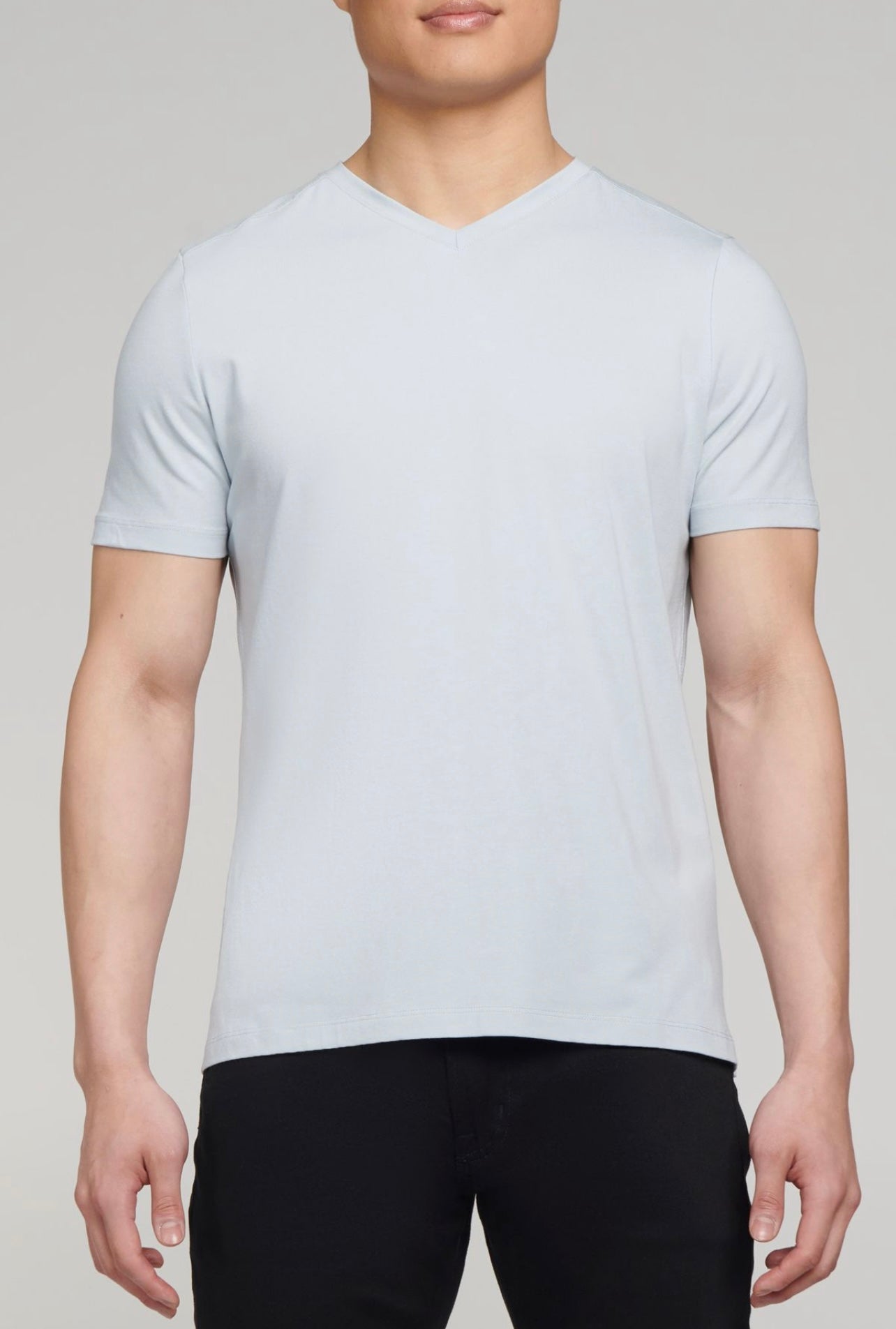 Pure And Simple V Neck Blue