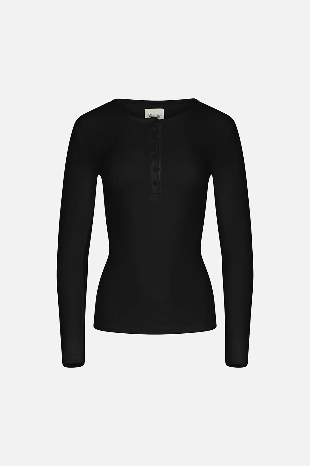 Ribbed Button Down Henley