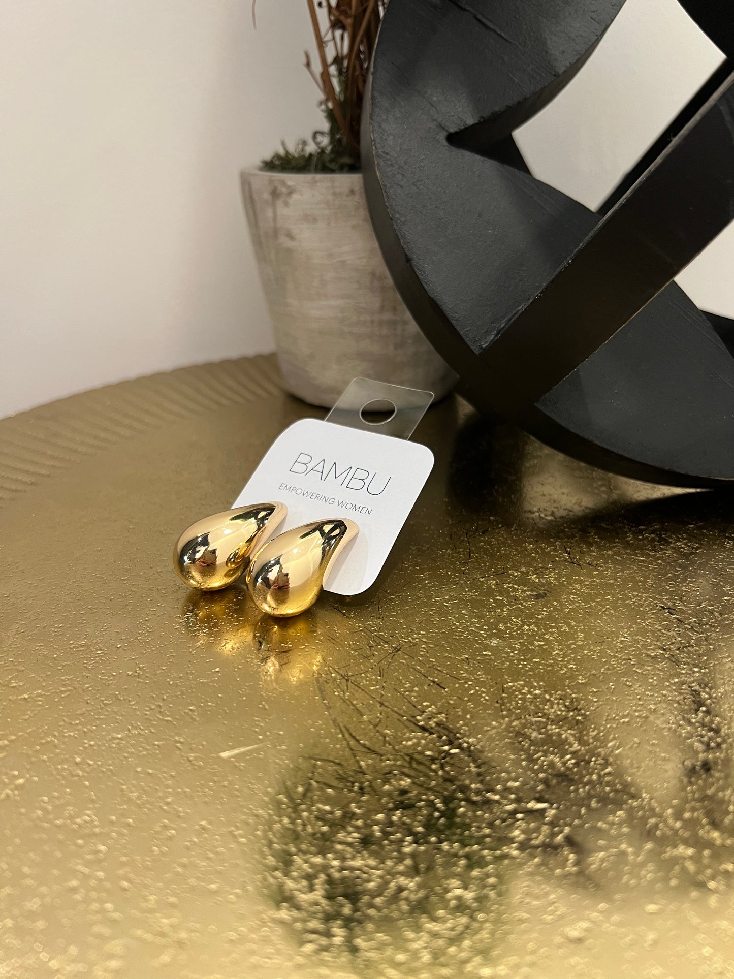 Gold Drop Earrings