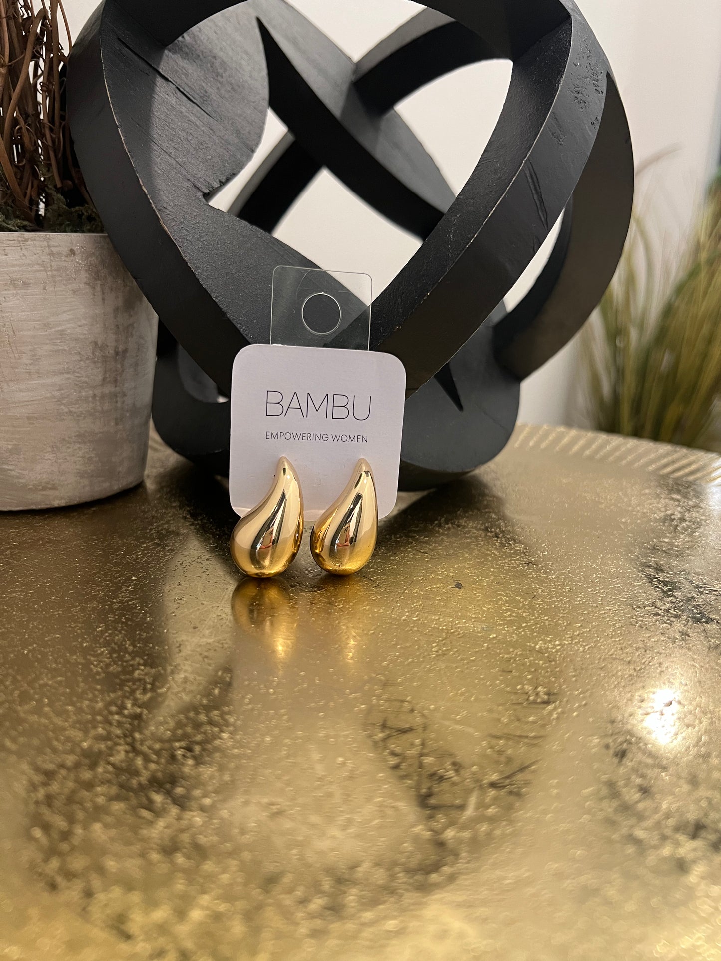 Gold Drop Earrings