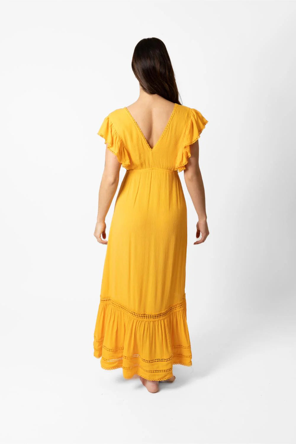 Miami Luxe Ruffle Sleeve Maxi