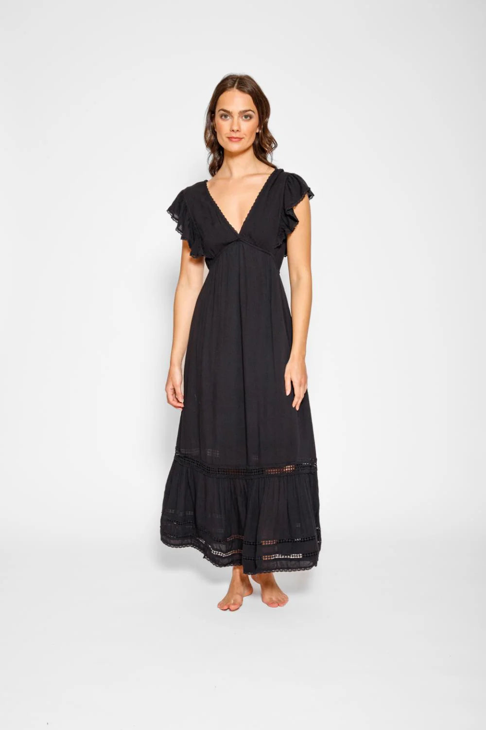 Miami Luxe Ruffle Sleeve Maxi