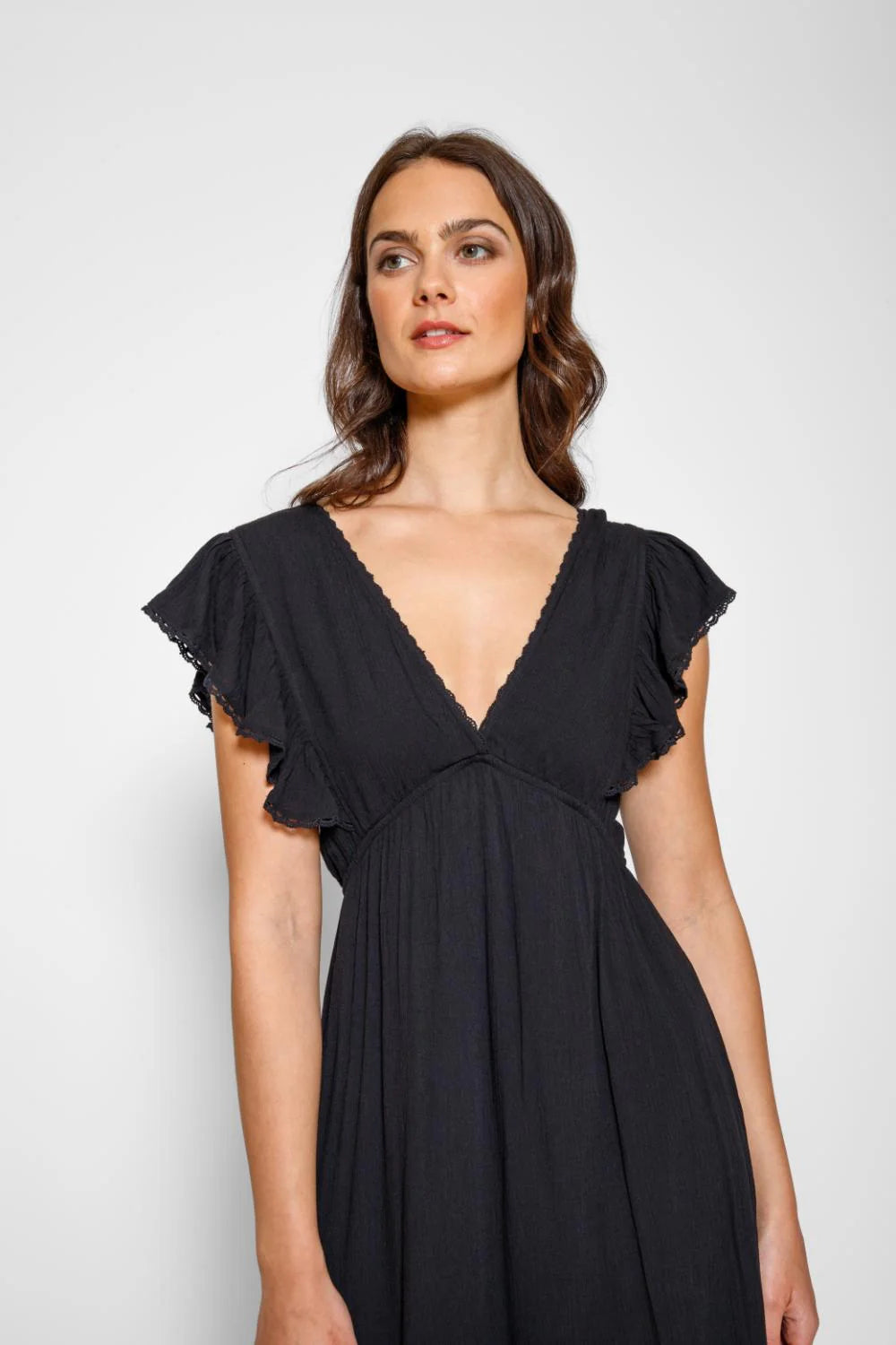 Miami Luxe Ruffle Sleeve Maxi