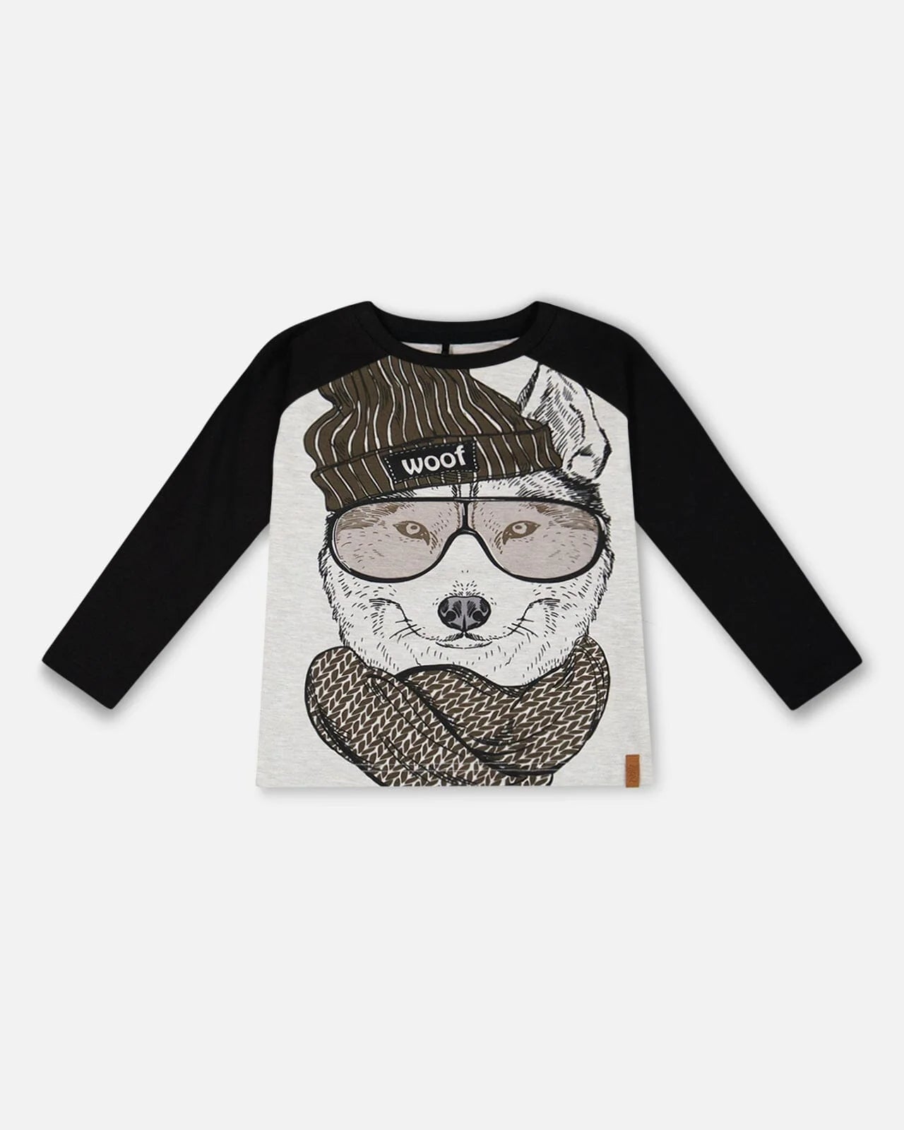 Raglan Wolf Long Sleeve Tee