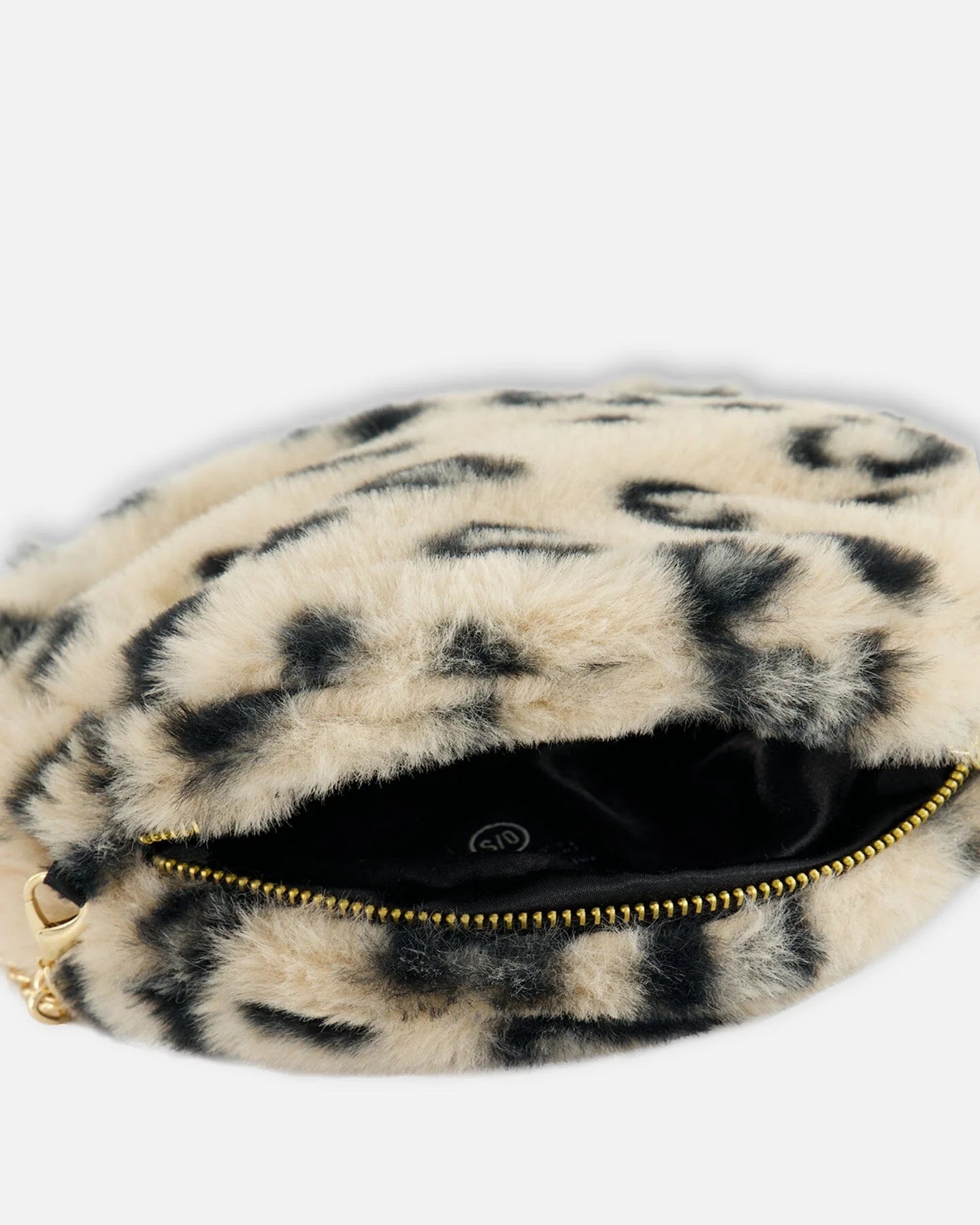 Heart Printed Fur Purse