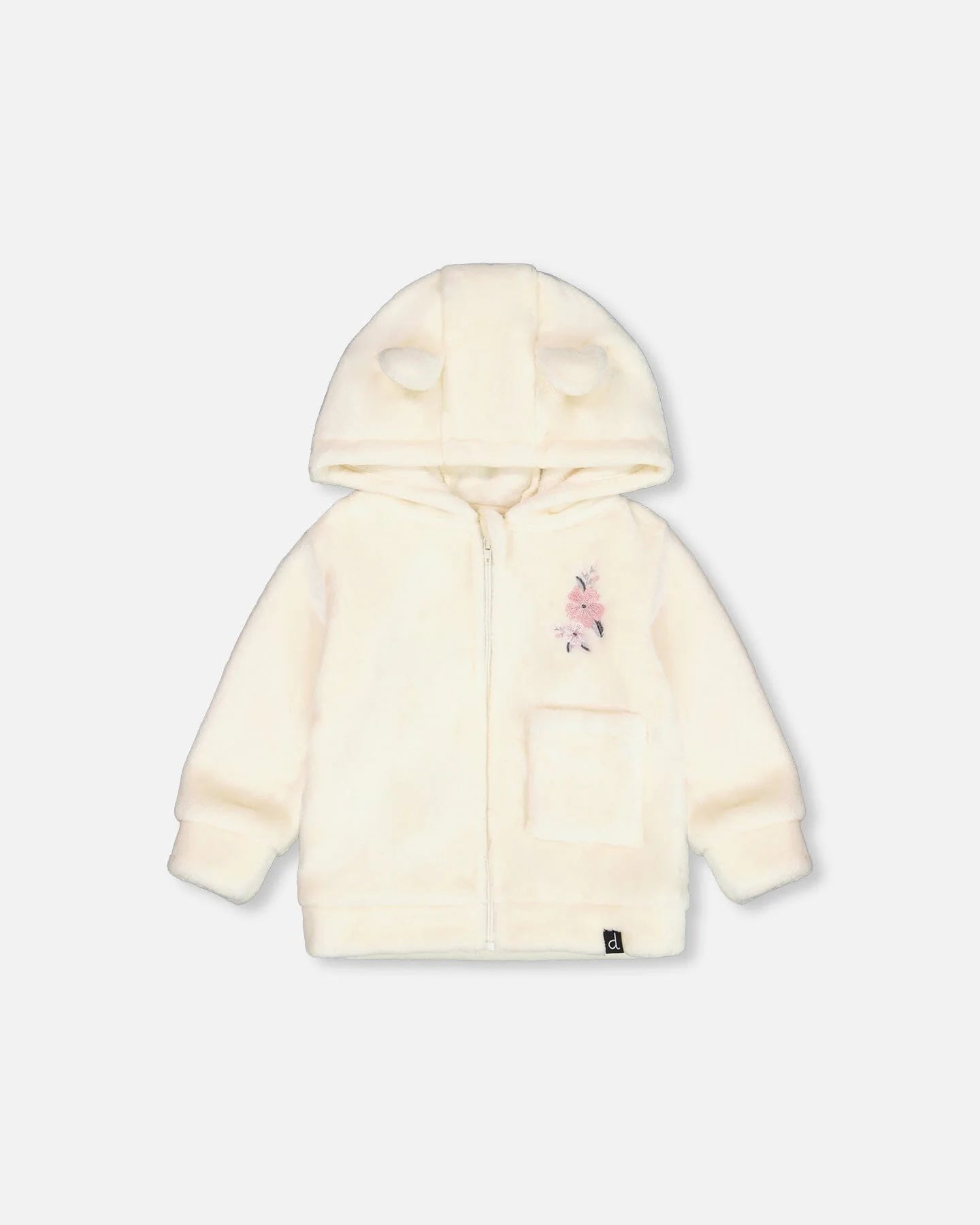 Baby Plush Hooded Zip Jacket