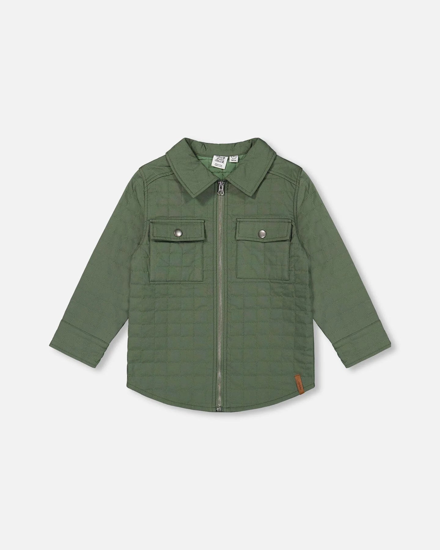 Quilted Canvas Green Jacket
