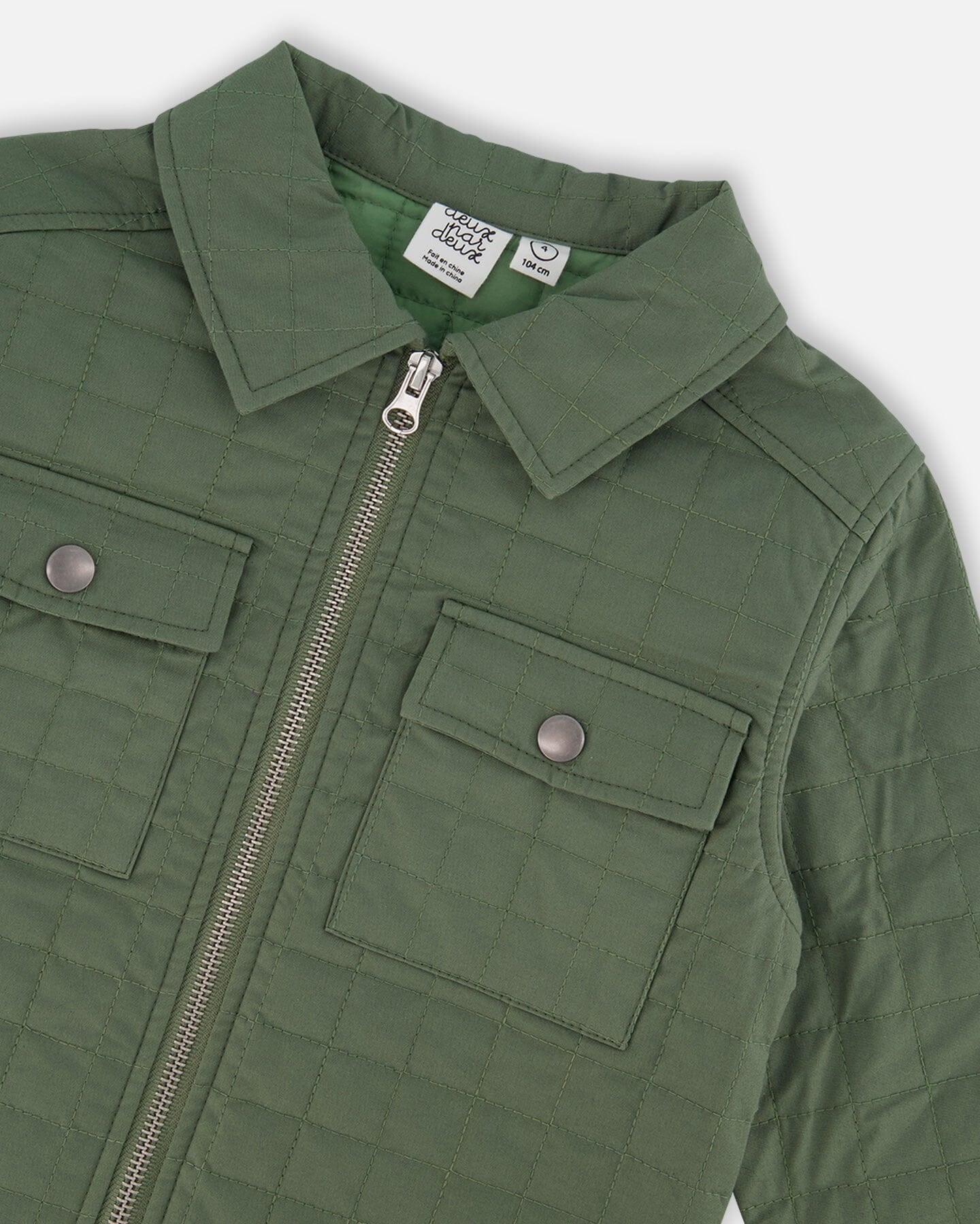 Quilted Canvas Green Jacket