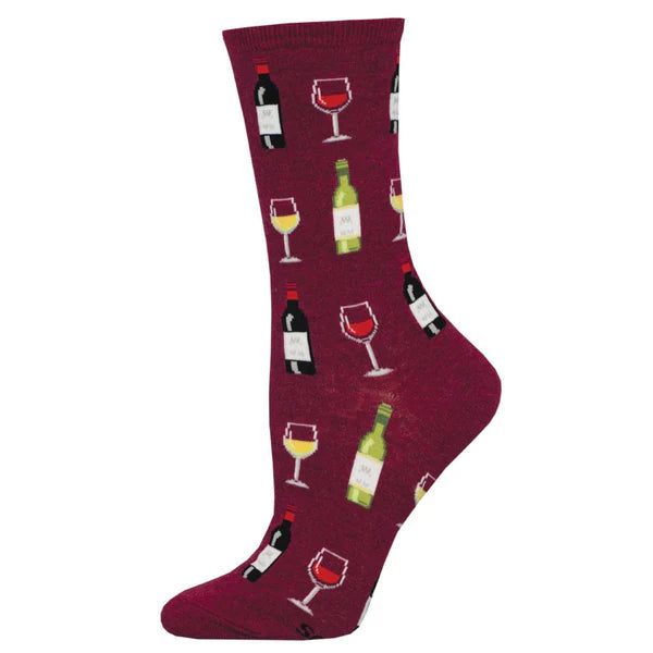 Fine Wine Crew Socks