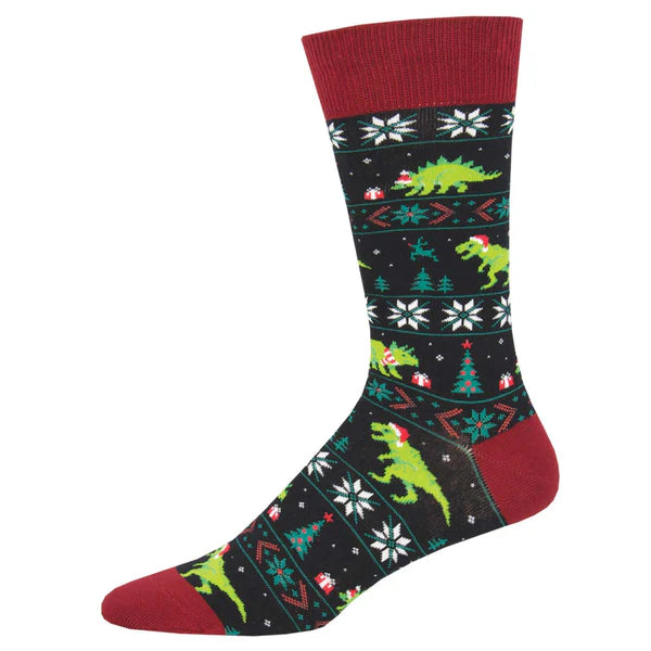 Santasaurus Rex Crew Socks