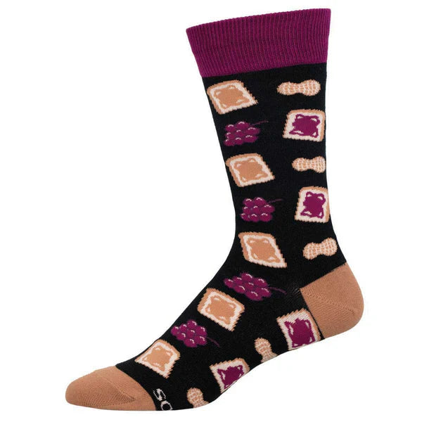 Peanut Butter Jelly Time Crew Socks