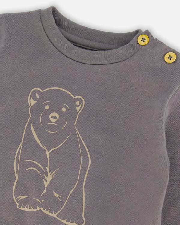 Baby Bear and Mountains Top and Bottom Set