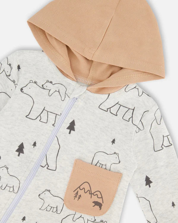 Baby Jersey Hooded Jumpsuit