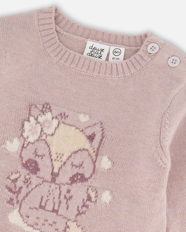 Baby Woodrose Top & Pants Knit Set