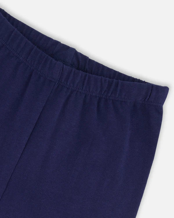 Kids Jersey Leggings With Knee Print