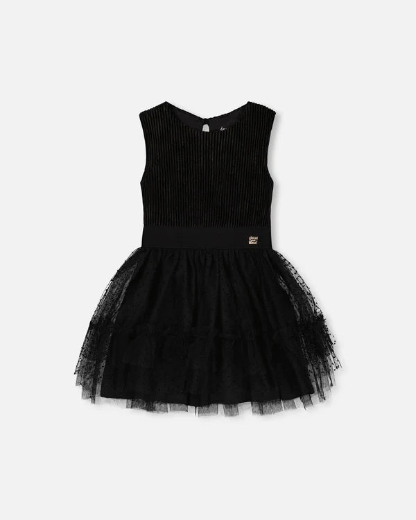 Sleeveless Dress with Tule