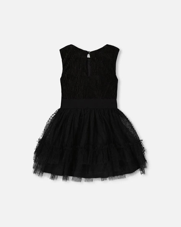 Sleeveless Dress with Tule