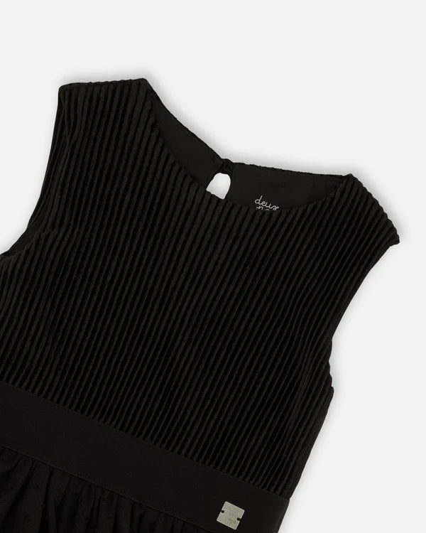 Sleeveless Dress with Tule