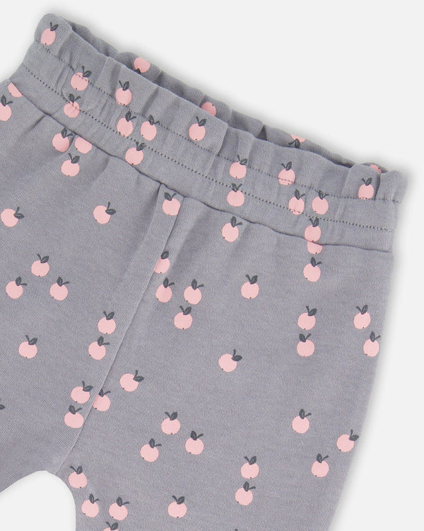 Organic Cotton Top And Printed Pants Set