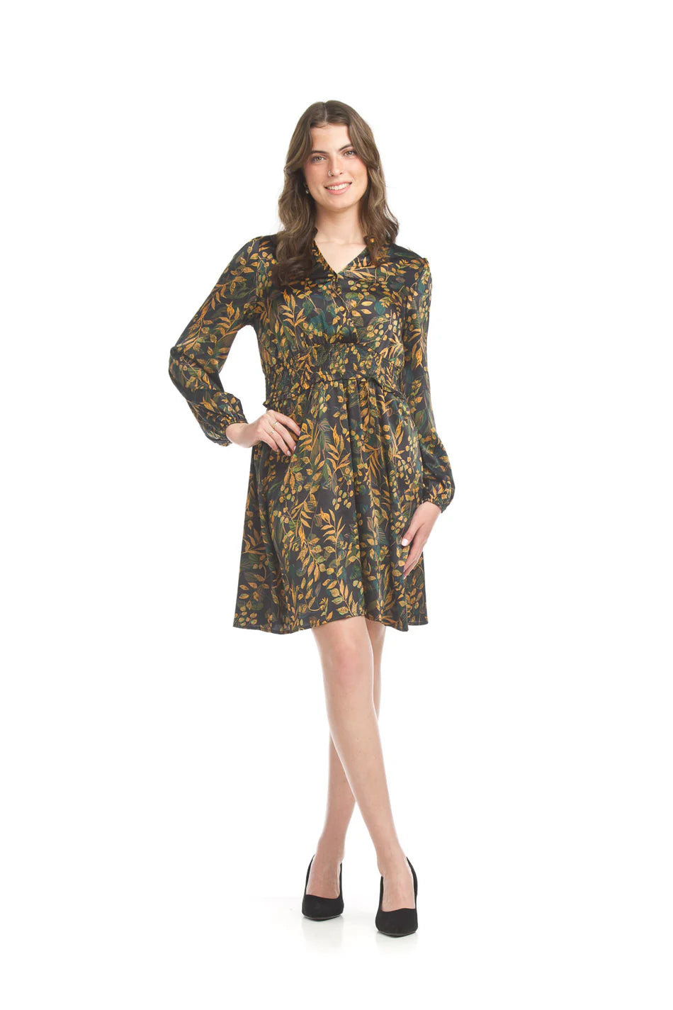 Floral Dress Smocked Waist