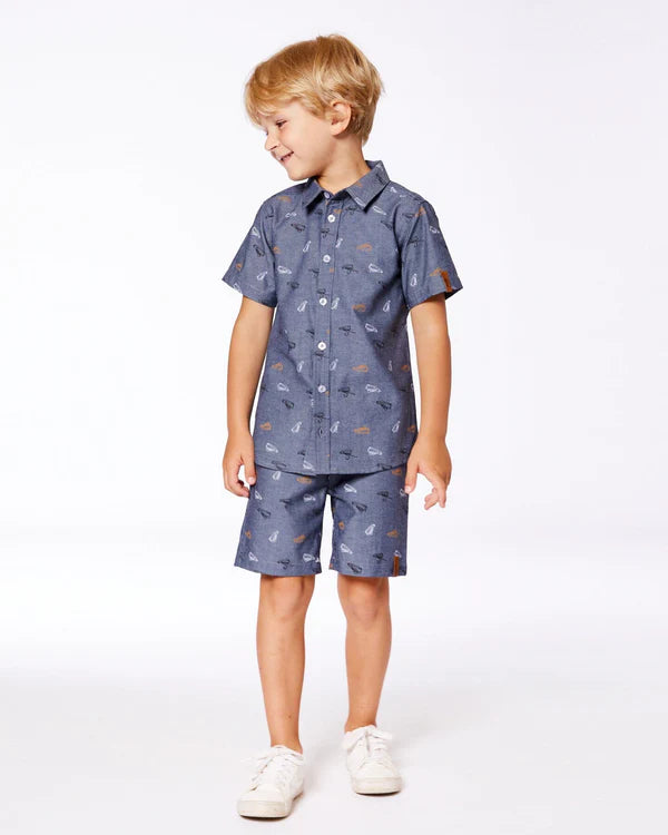 Boys Printed Sneakers Shirt