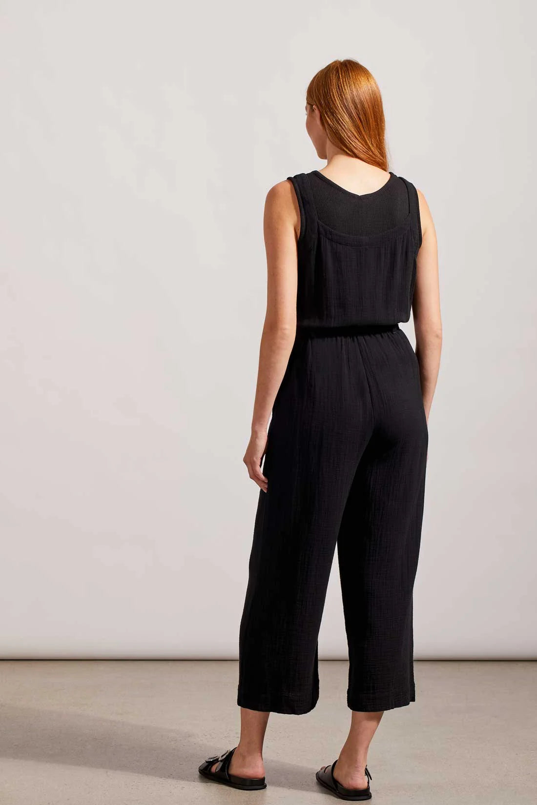 Cotton Gauze Belted Jumpsuit