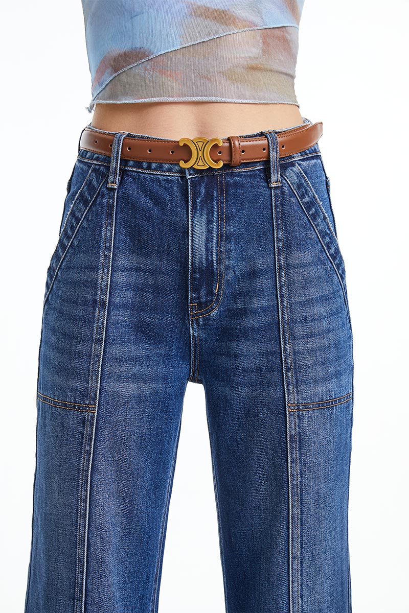 High Rise Wide Leg Deep-sea
