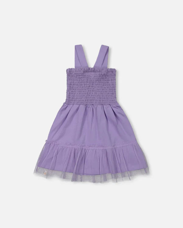 Lavender Mesh Frill Dress