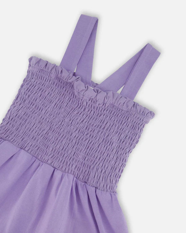 Lavender Mesh Frill Dress