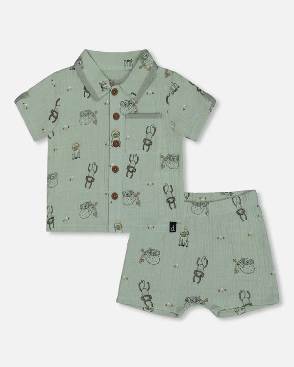 Monkey Shirt & Short Set